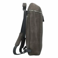 Harold's Lederrucksäcke|Daypacks<Box Daypack Leder 40 cm Laptopfach taupe