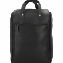 New Harold's Campo Rucksack Leder 45 cm Laptopfach schwarz