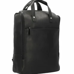 New Harold's Campo Rucksack Leder 45 cm Laptopfach schwarz