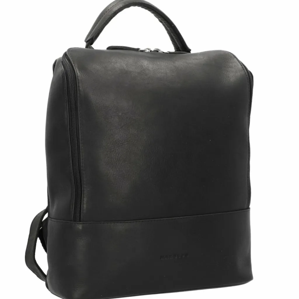 Harold's Lederrucksäcke|Business-Rucksäcke<Campo Rucksack Leder 35 cm Laptopfach schwarz
