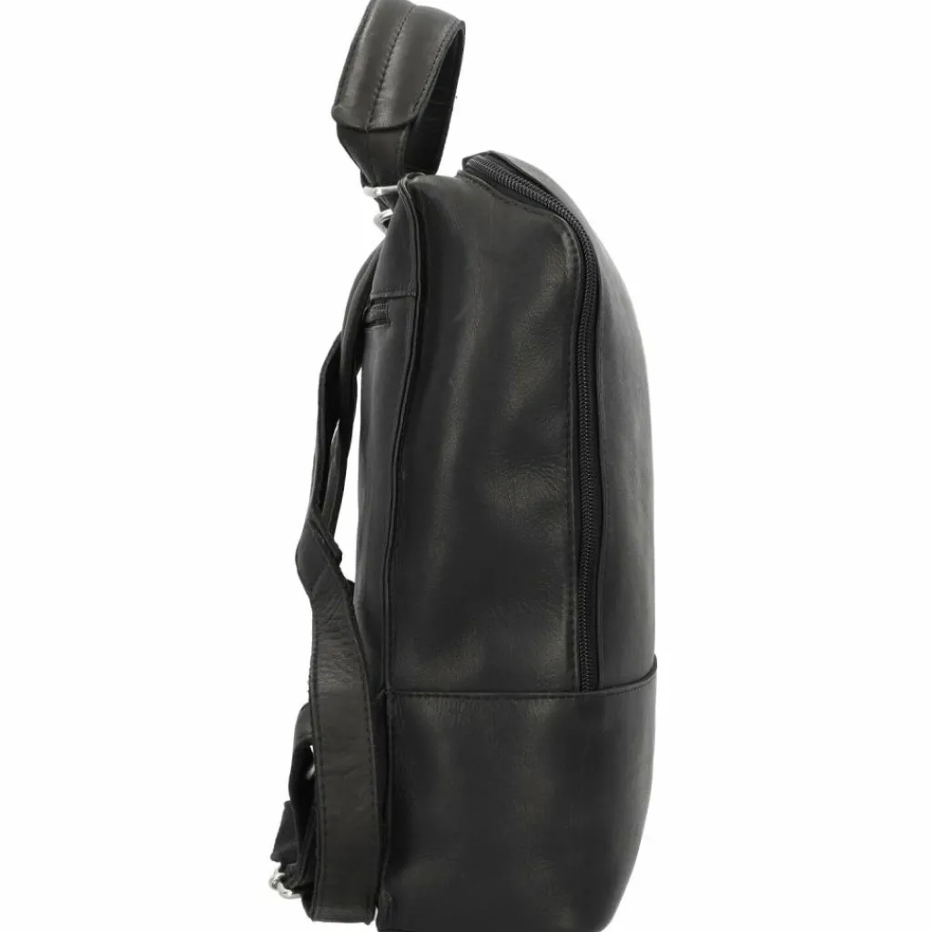 Harold's Lederrucksäcke|Business-Rucksäcke<Campo Rucksack Leder 35 cm Laptopfach schwarz