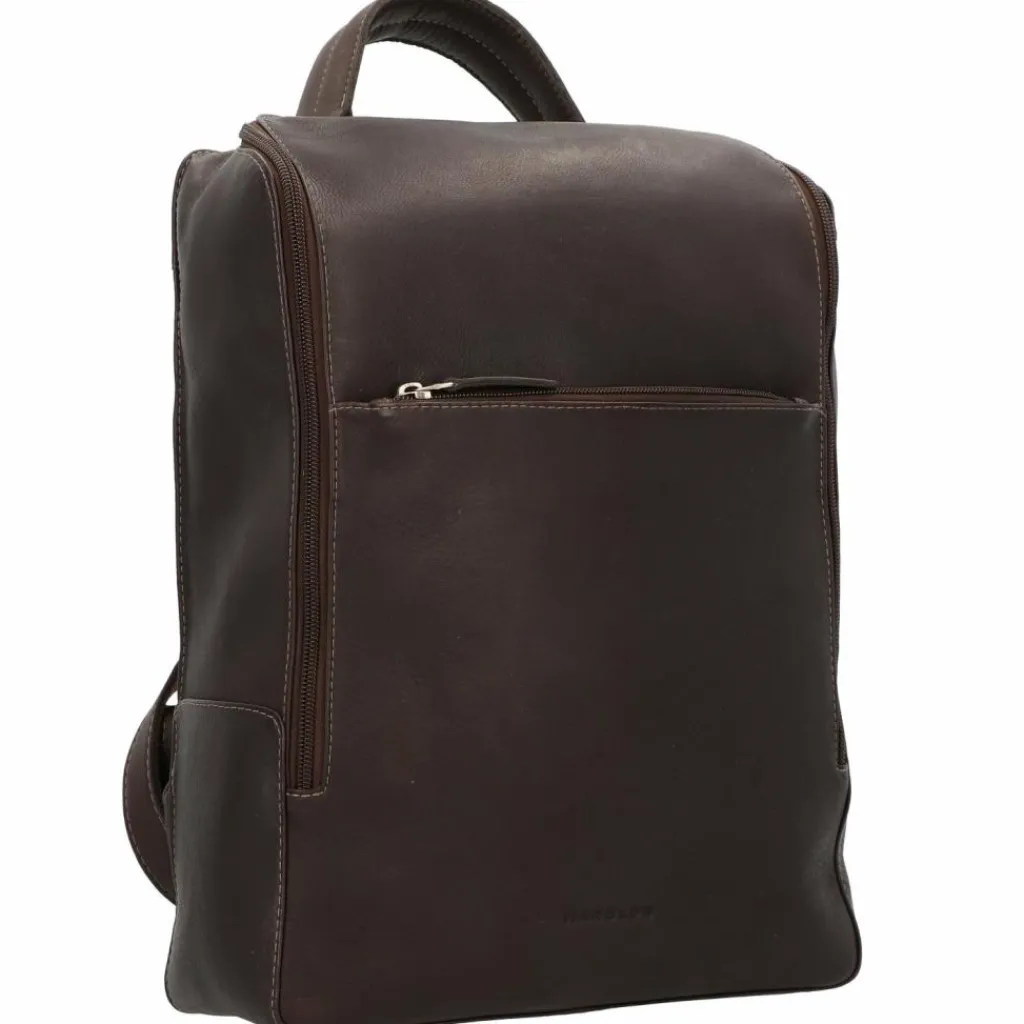 Harold's Lederrucksäcke|Business-Rucksäcke<Campo Rucksack Leder 40cm Laptopfach braun