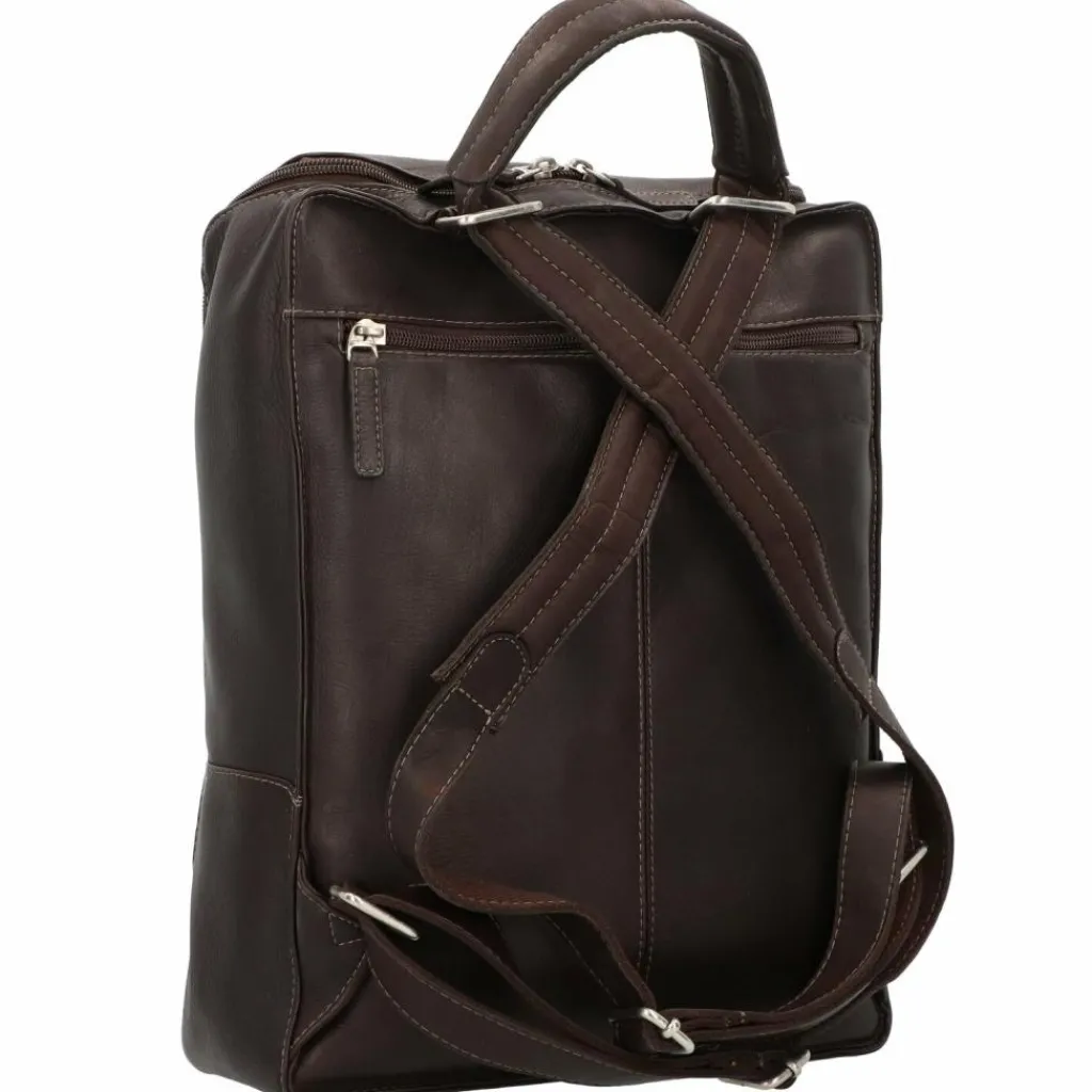 Harold's Lederrucksäcke|Business-Rucksäcke<Campo Rucksack Leder 40cm Laptopfach braun