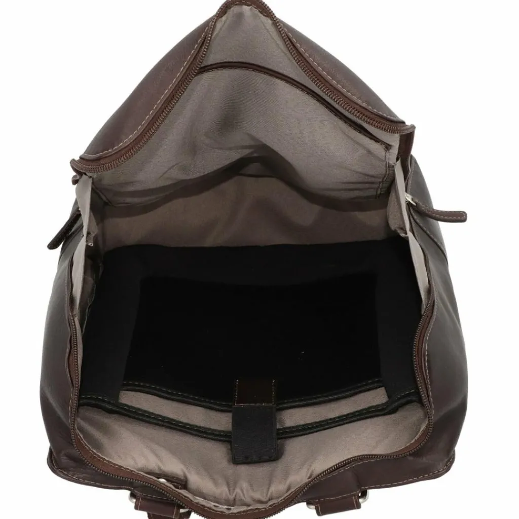 Harold's Lederrucksäcke|Business-Rucksäcke<Campo Rucksack Leder 40cm Laptopfach braun