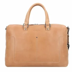 Harold's Laptoptaschen|Aktentaschen<Caugio Aktentasche Leder 41 cm Laptopfach camel