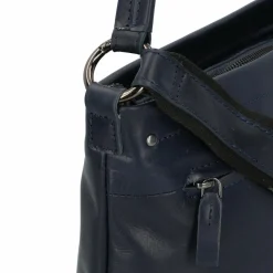 Harold's Schultertaschen<Caugio Schultertasche Leder 32 cm dunkelblau