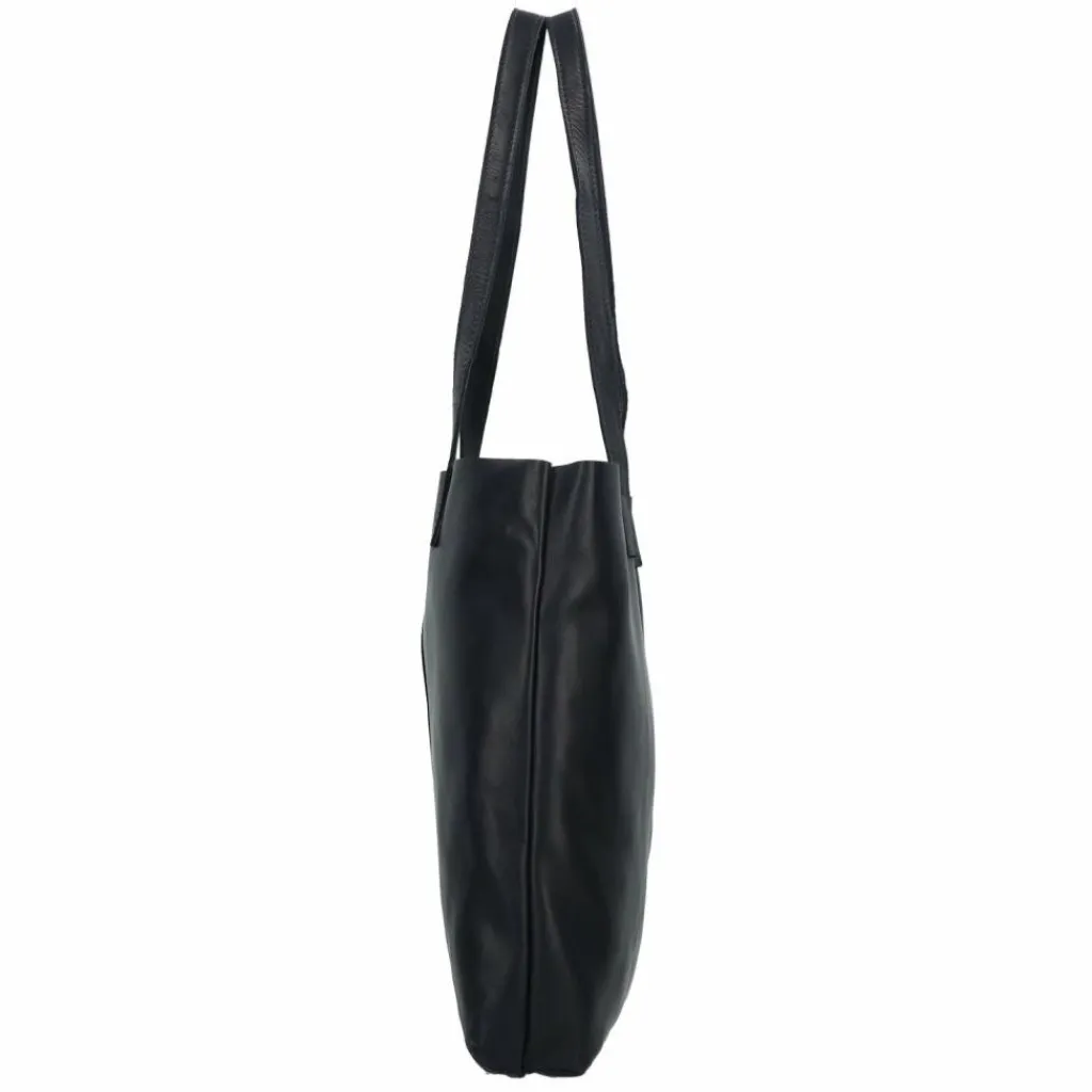Harold's Henkeltaschen|Schultertaschen<Caugio Schultertasche Leder 33 cm dunkelblau