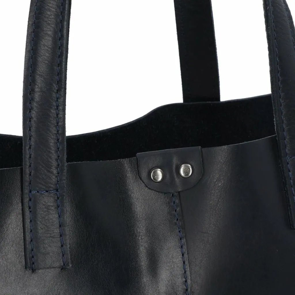 Harold's Henkeltaschen|Schultertaschen<Caugio Schultertasche Leder 33 cm dunkelblau