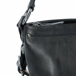 Harold's Schultertaschen<Caugio Schultertasche Leder 27 cm schwarz