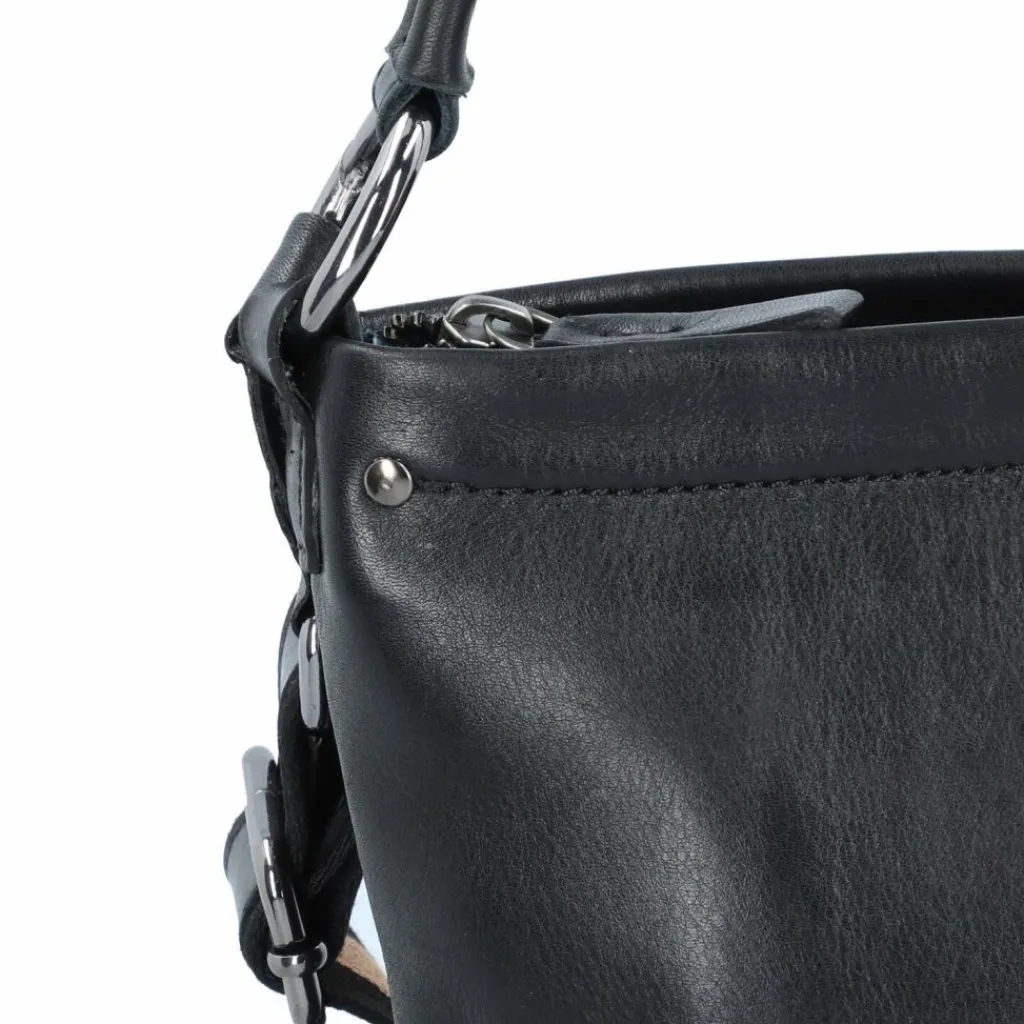 Harold's Schultertaschen<Caugio Schultertasche Leder 27 cm schwarz