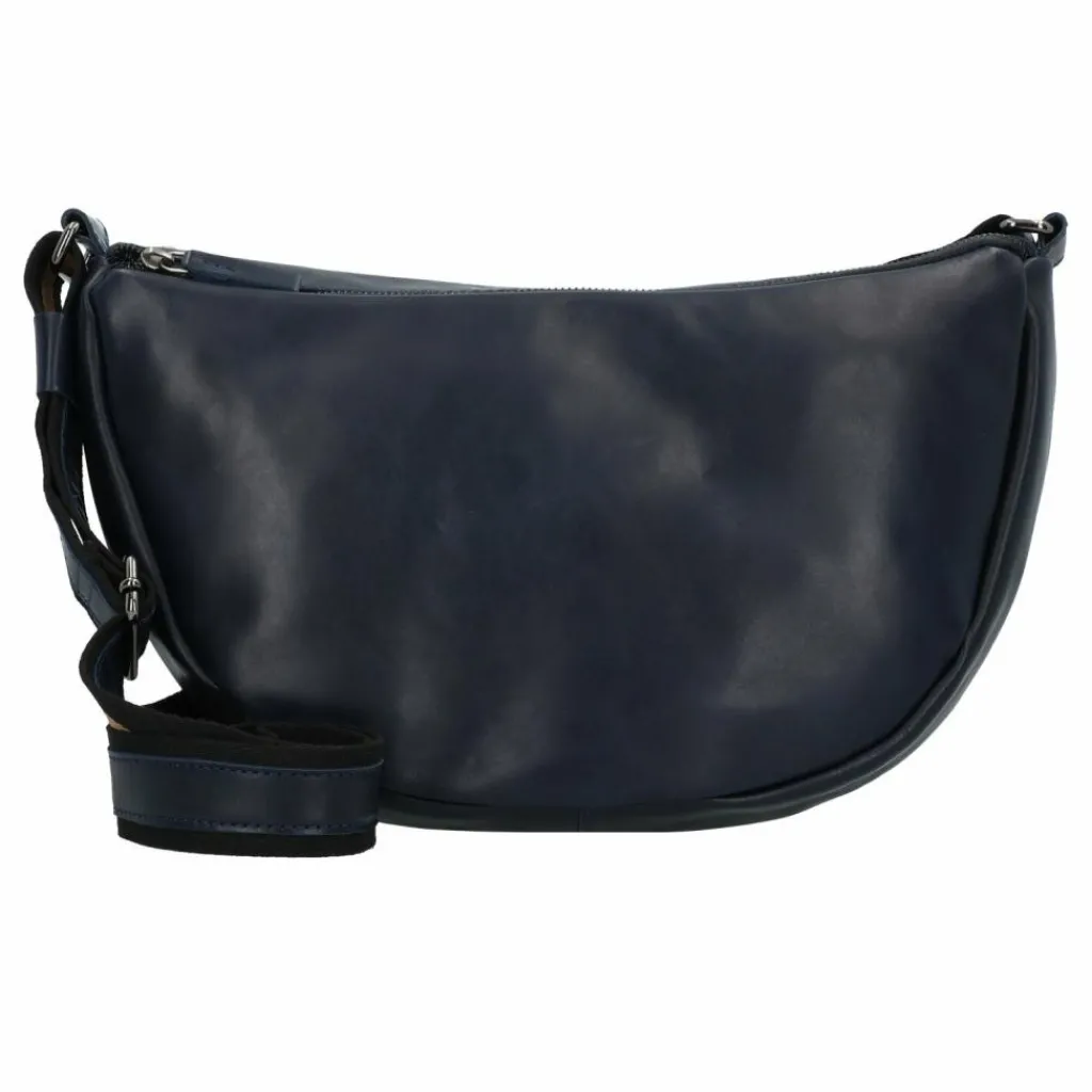 Hot Harold's Caugio Umhängetasche Leder 36 cm dunkelblau