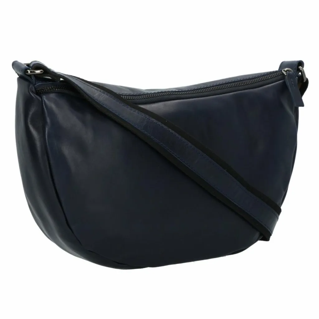 Hot Harold's Caugio Umhängetasche Leder 36 cm dunkelblau