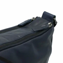 Hot Harold's Caugio Umhängetasche Leder 36 cm dunkelblau