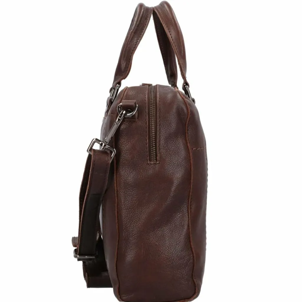 Harold's Laptoptaschen|Aktentaschen<Chaugio Aktentasche Leder 41 cm Laptopfach braun