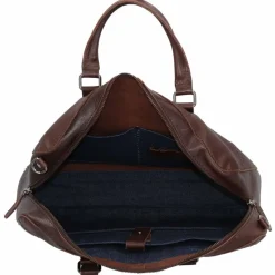 Harold's Laptoptaschen|Aktentaschen<Chaugio Aktentasche Leder 41 cm Laptopfach braun