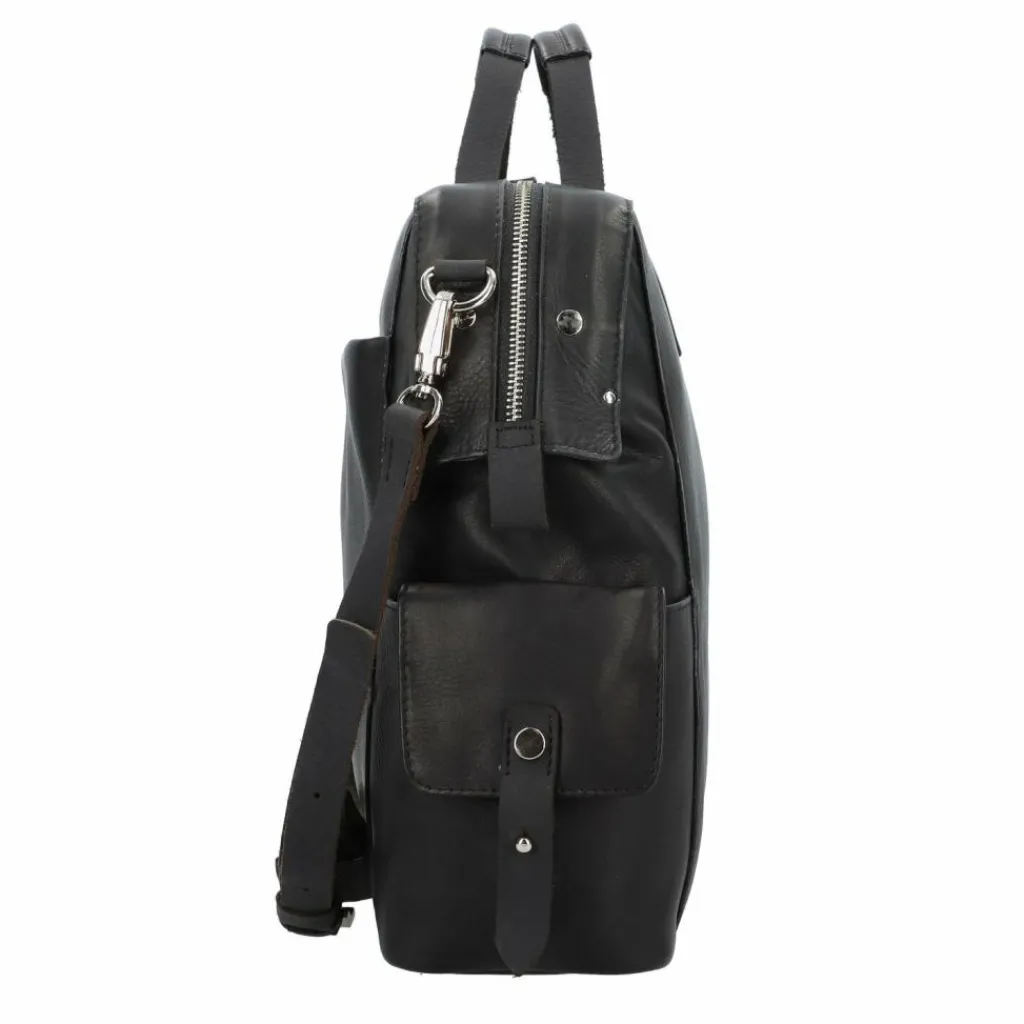 Harold's Aktentaschen<Country Aktentasche Leder 35 cm schwarz