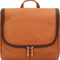 Hot Harold's Country Kulturbeutel Leder 25 cm cognac