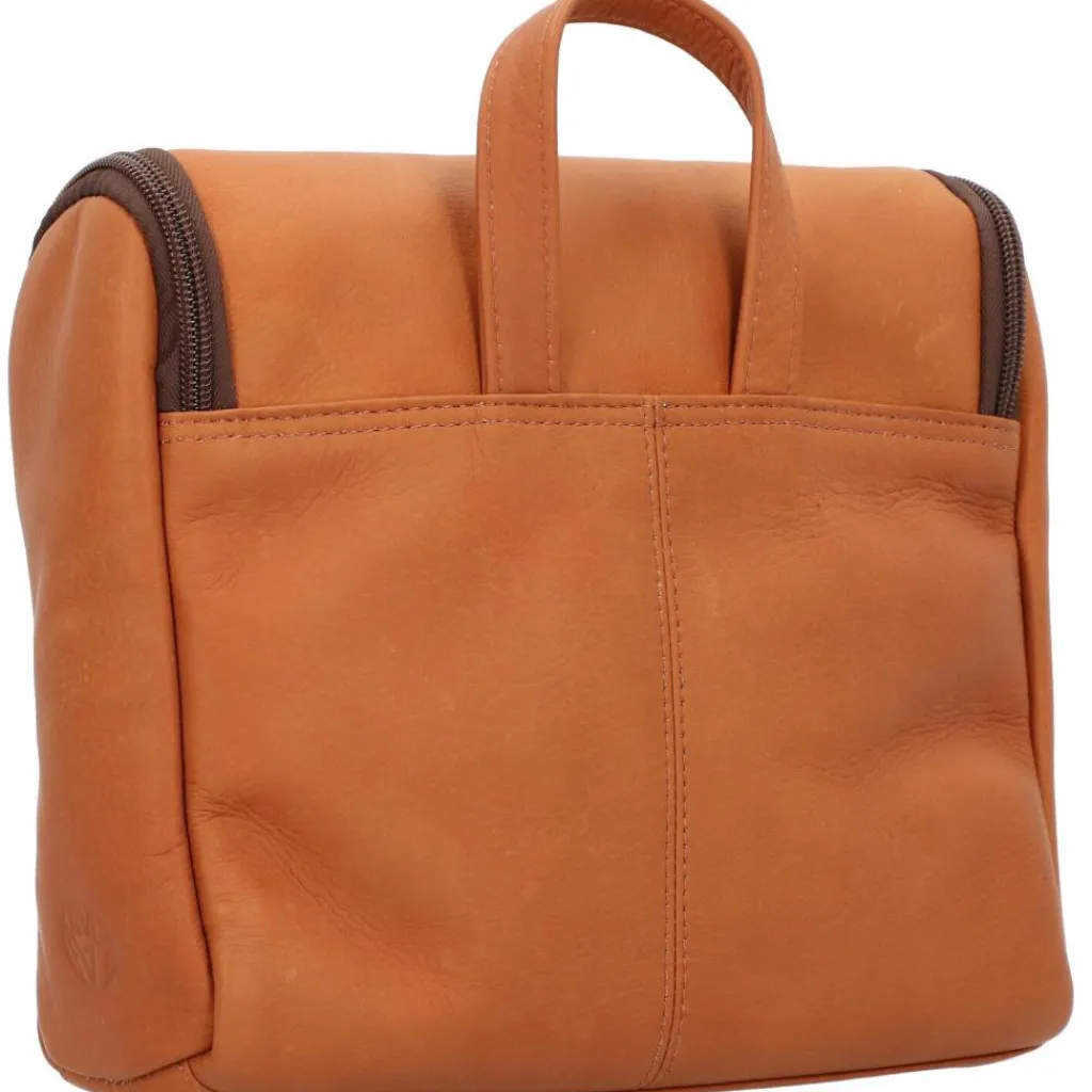 Hot Harold's Country Kulturbeutel Leder 25 cm cognac
