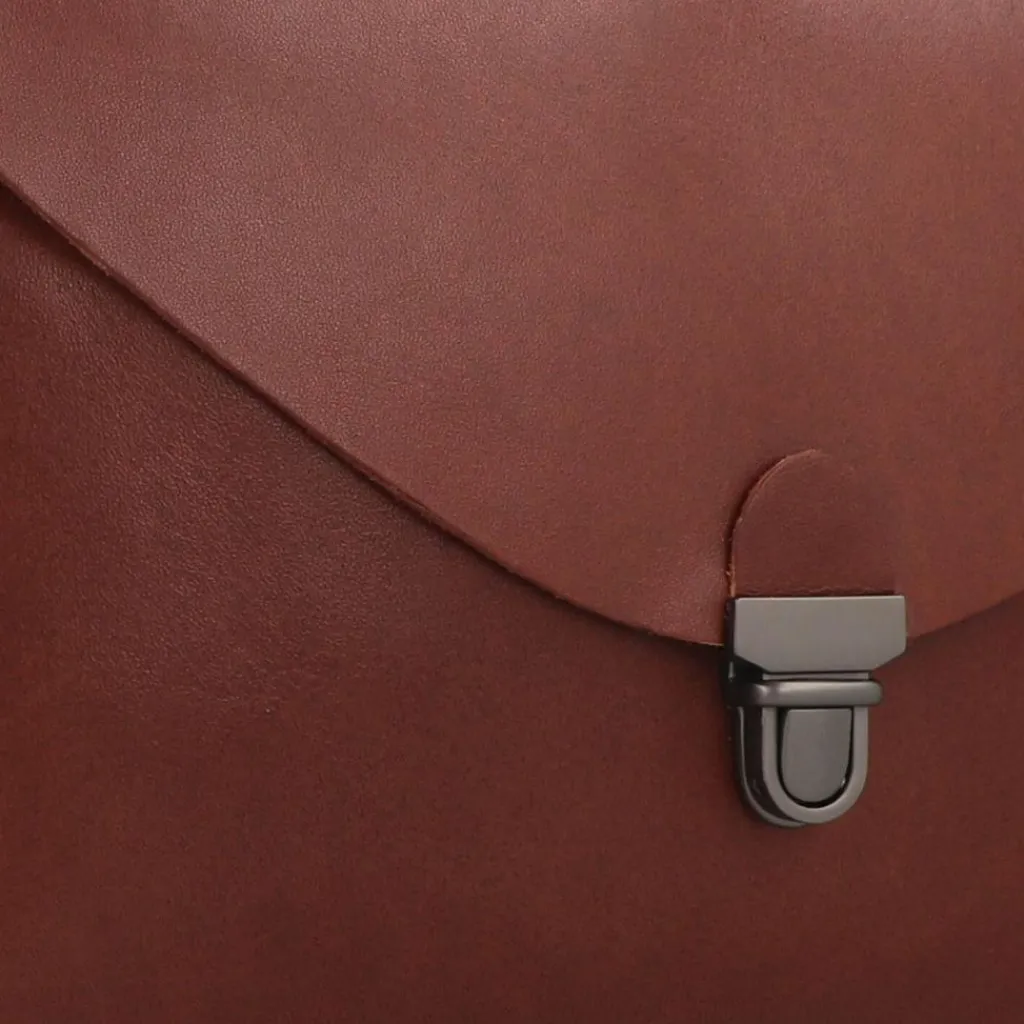 Hot Harold's Fold Umhängetasche Leder 20 cm cognac