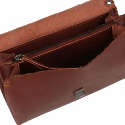 Hot Harold's Fold Umhängetasche Leder 20 cm cognac