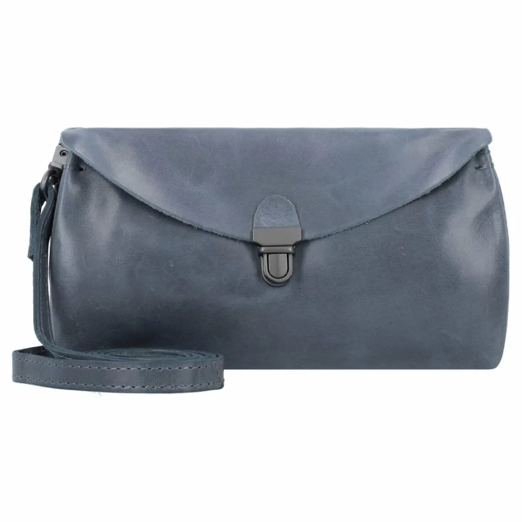 Hot Harold's Fold Umhängetasche Leder 19 cm blau