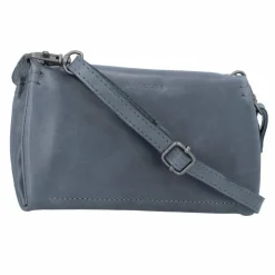 Hot Harold's Fold Umhängetasche Leder 19 cm blau