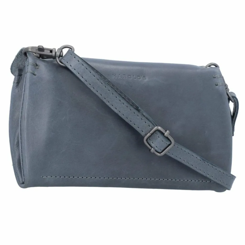 Hot Harold's Fold Umhängetasche Leder 19 cm blau