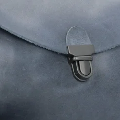 Hot Harold's Fold Umhängetasche Leder 19 cm blau