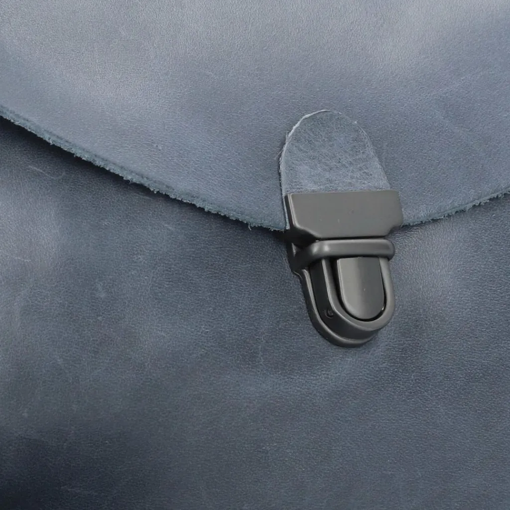 Hot Harold's Fold Umhängetasche Leder 19 cm blau