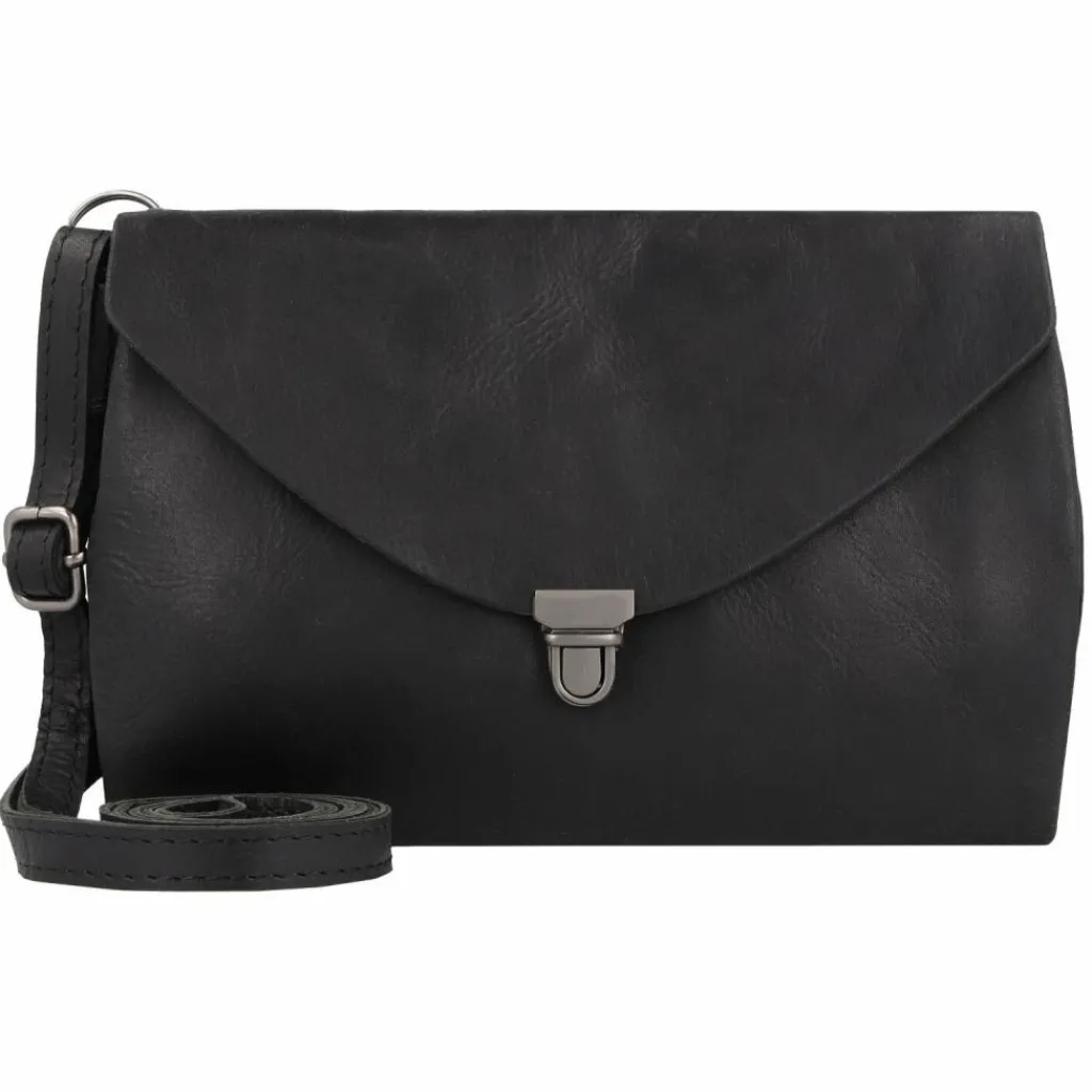 Harold's Umhängetaschen<Fold Umhängetasche Leder 20 cm schwarz