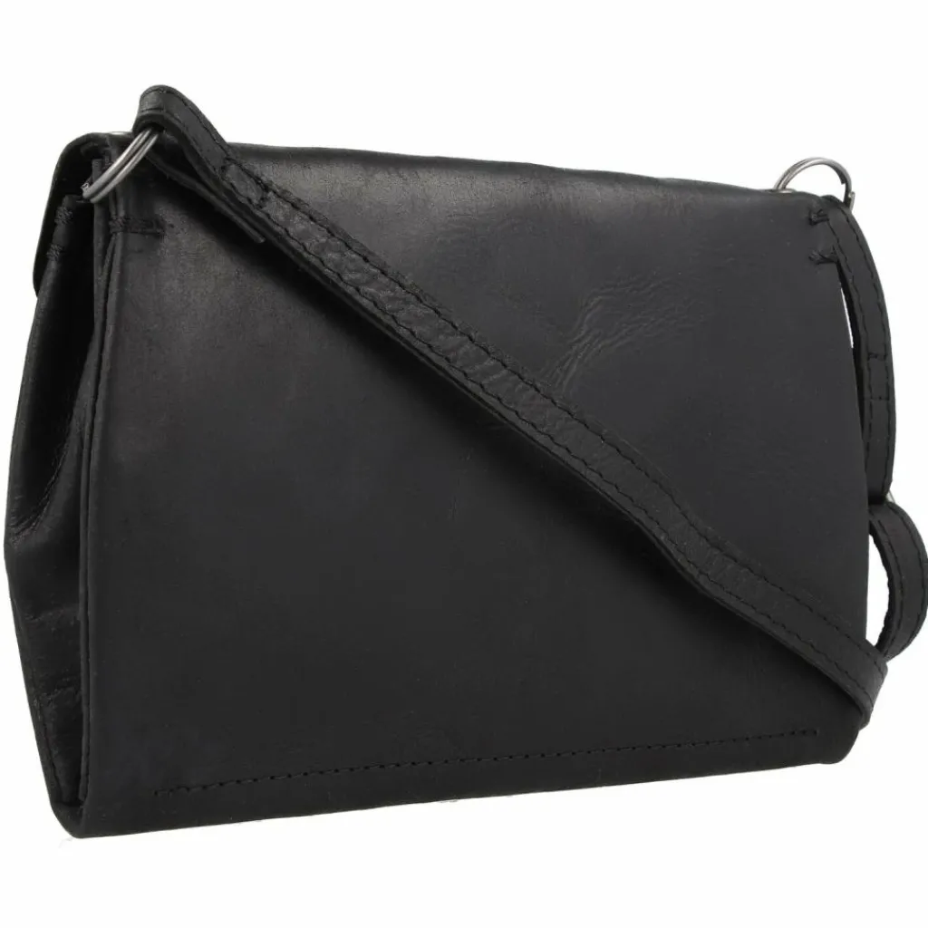 Harold's Umhängetaschen<Fold Umhängetasche Leder 20 cm schwarz