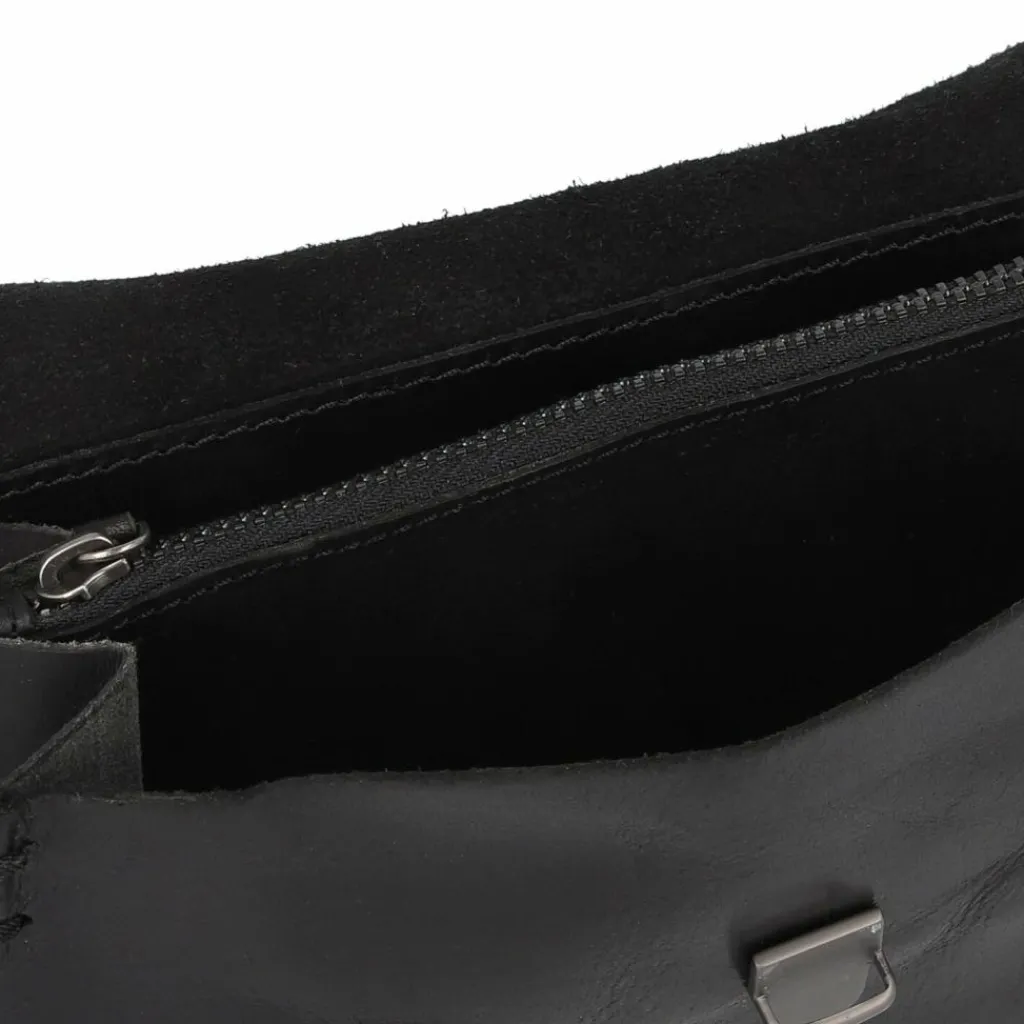 Harold's Umhängetaschen<Fold Umhängetasche Leder 20 cm schwarz