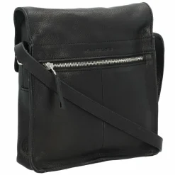 Hot Harold's Lift Umhängetasche Leder 24 cm schwarz