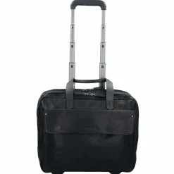 Harold's 2-Rollen Businesstrolley Leder 40 cm Laptopfach