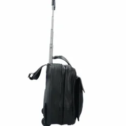 Harold's 2-Rollen Businesstrolley Leder 40 cm Laptopfach