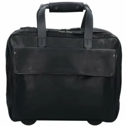 Harold's 2-Rollen Businesstrolley Leder 40 cm Laptopfach