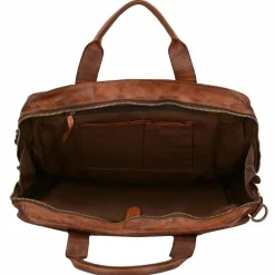 New Harold's Saddle Aktentasche Leder 41 cm Laptopfach cognac
