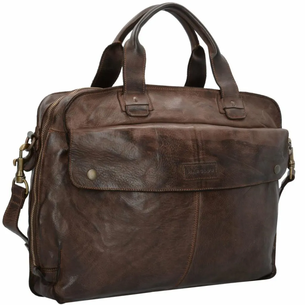 Harold's Saddle Aktentasche Leder 41 cm Laptopfach