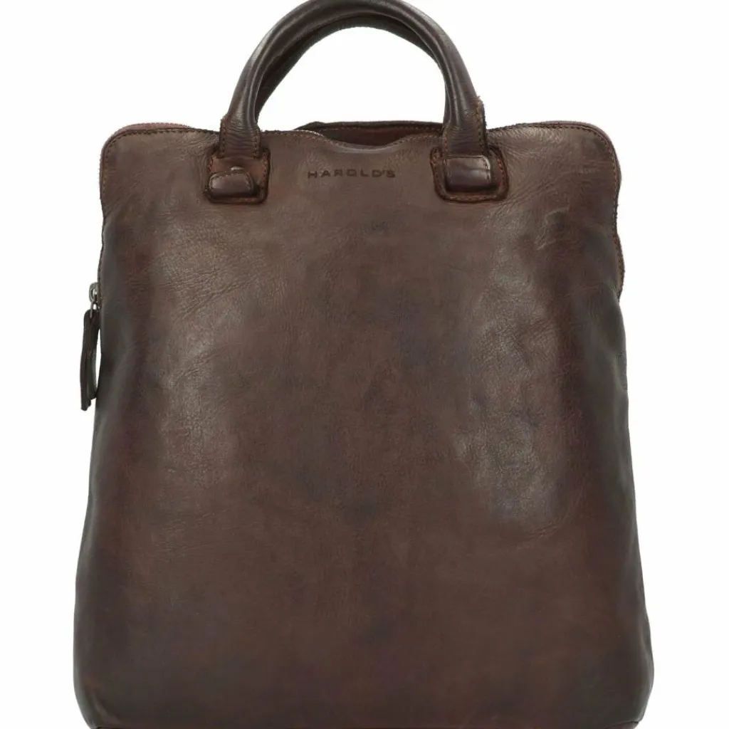 Harold's Lederrucksäcke|Daypacks<Submarine Daypack Leder 33 cm Laptopfach braun