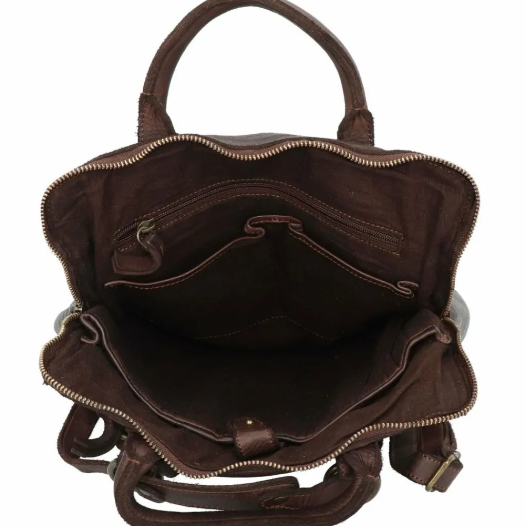 Harold's Lederrucksäcke|Daypacks<Submarine Daypack Leder 33 cm Laptopfach braun