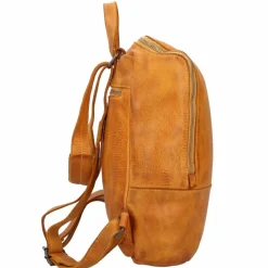 Harold's Lederrucksäcke|Daypacks<Submarine Rucksack Leder 32 cm Laptopfach gelbg