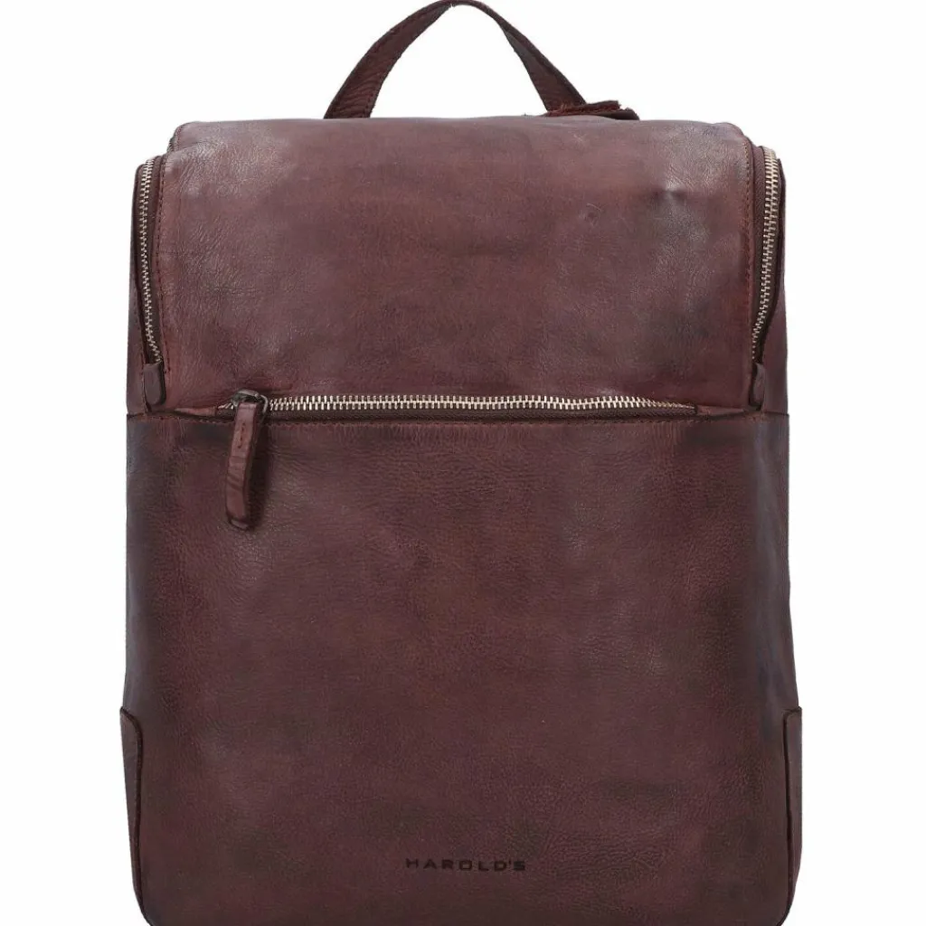 Online Harold's Submarine Rucksack Leder 34 cm Laptopfach braun