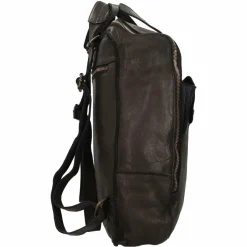 Harold's Submarine Rucksack Leder 37 cm Laptopfach schwarz
