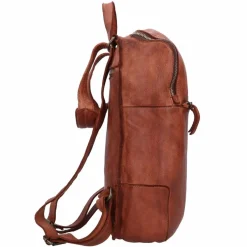 Harold's Lederrucksäcke|Daypacks<Submarine Rucksack Leder 34 cm Laptopfach cognac