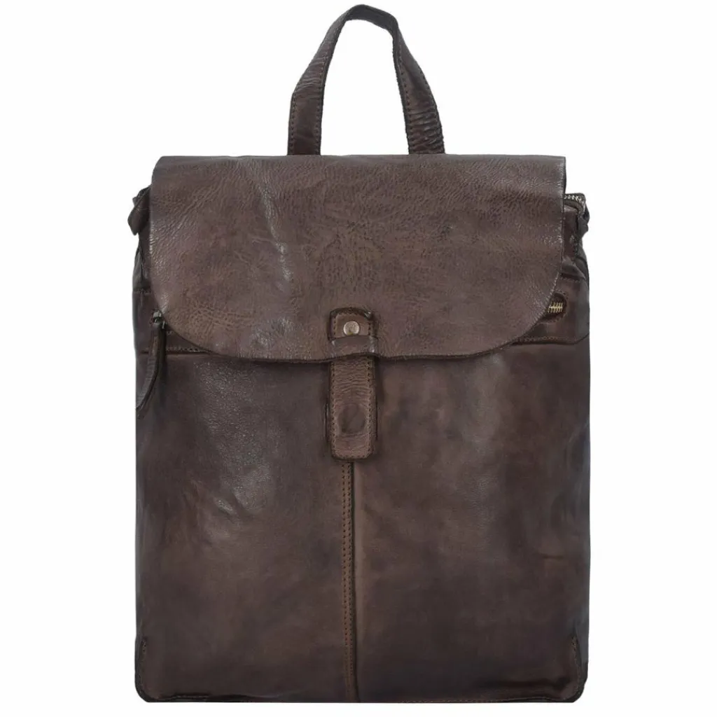 New Harold's Submarine Rucksack Leder 33 cm braun