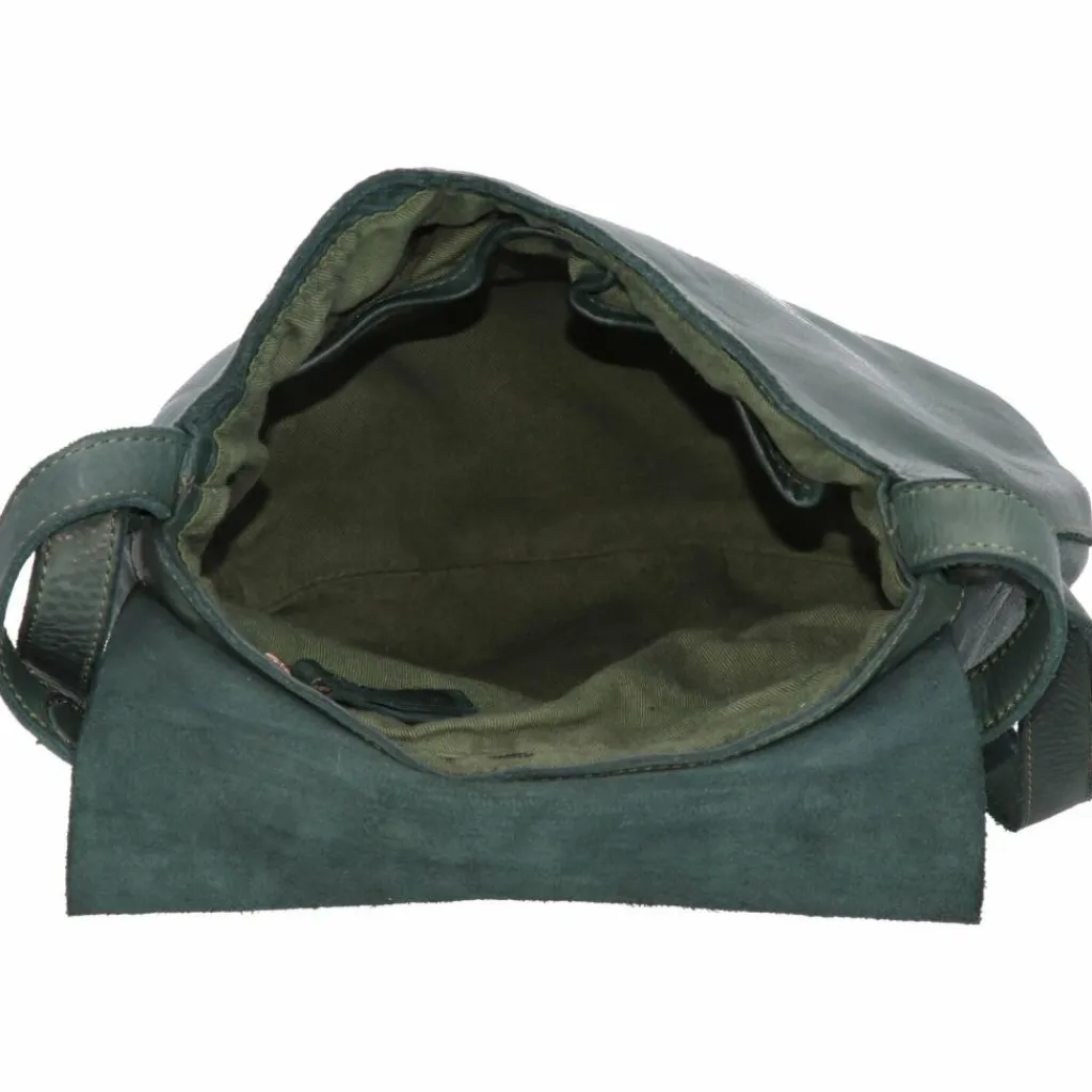 Harold's Schultertaschen<Submarine Schultertasche Leder 22 cm grün