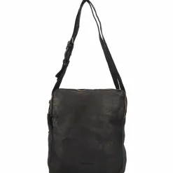 Best Harold's Submarine Schultertasche Leder 25 cm schwarz