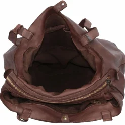 Hot Harold's Submarine Schultertasche Leder 33 cm braun