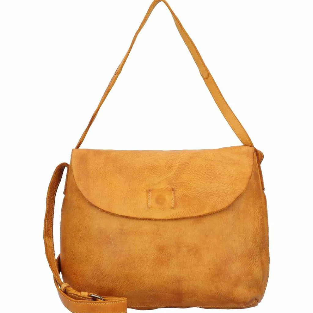 Best Harold's Submarine Schultertasche L Leder 28 cm gelb
