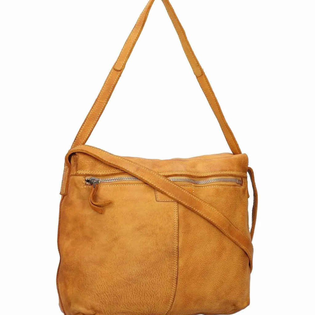 Best Harold's Submarine Schultertasche L Leder 28 cm gelb